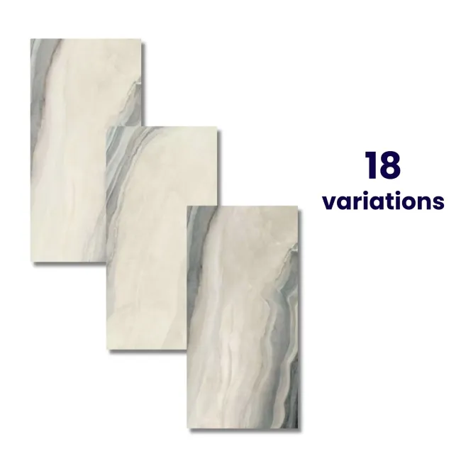 Verity White Marble Effect Polished Porcelain Wall & Floor Tile