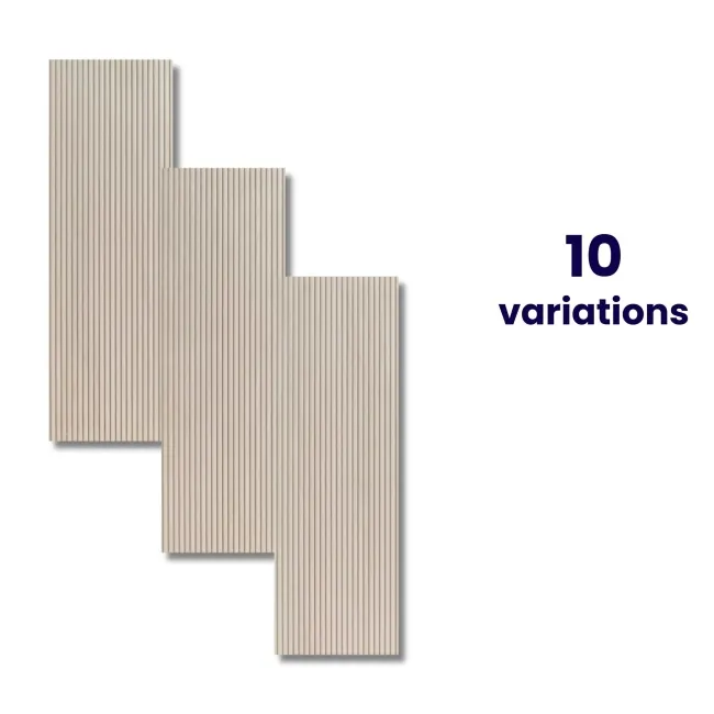 Contour Beige Maple Wood Slat Effect Wall Tiles