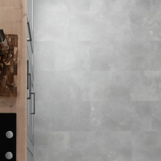 Trepanel Lux Mid Grey LVT Stone Effect SPC Vinyl Flooring