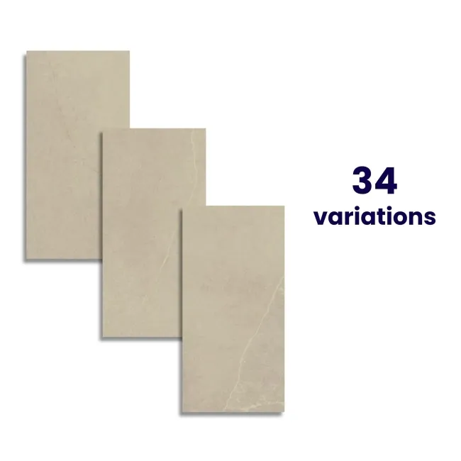 Driftstone Matt Beige Stone Effect Wall and Floor Tiles