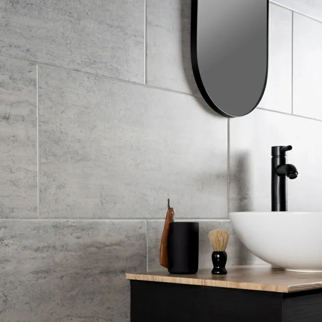 Coast Pebble Shore Grey Matt Stone Effect Wall And Floor Tiles