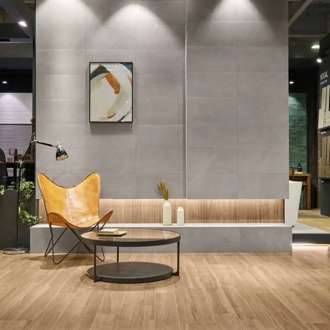 Heartwood Honey Brown Matt Rectified Wood Effect Floor Tiles 888x145