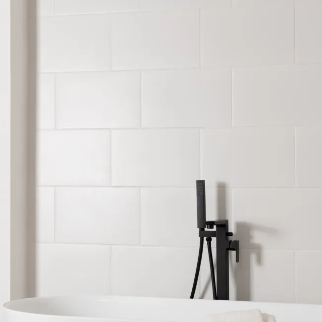 Innocence White Smooth Matt Plain Wall Tiles