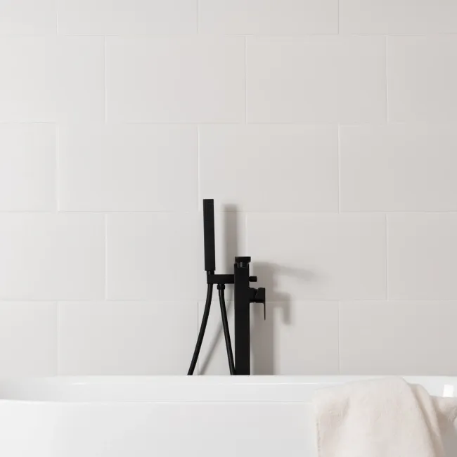 Innocence White Smooth Matt Plain Wall Tiles