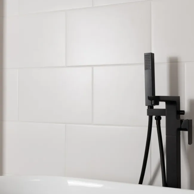 Innocence White Smooth Matt Plain Wall Tiles