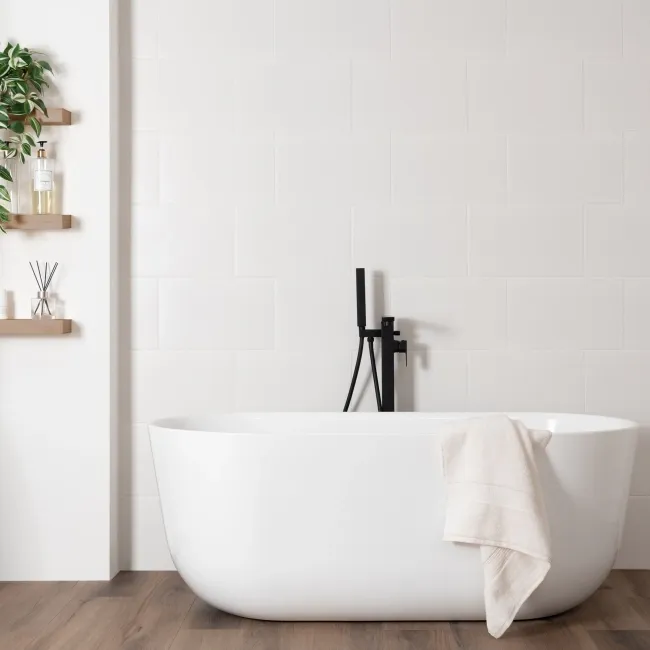 Innocence White Smooth Matt Plain Wall Tiles