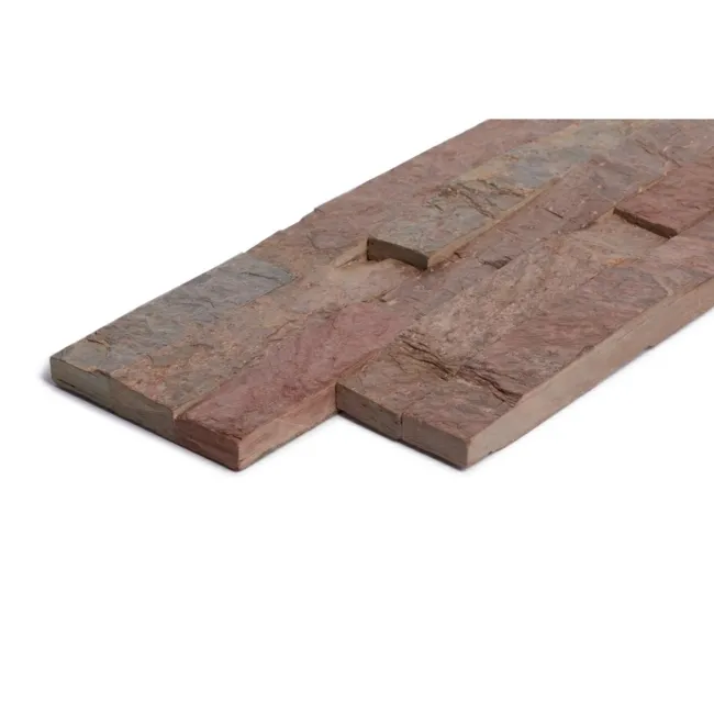 Ledgestone Copper Brown Split Face Slate 300x150 Tiles