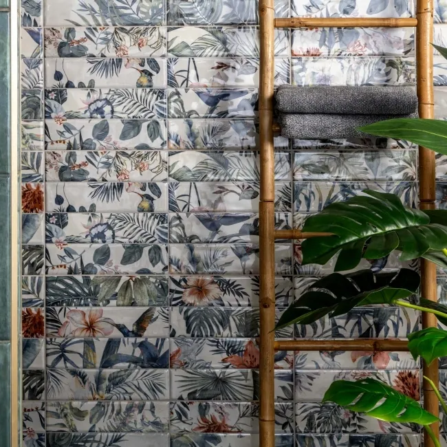 Lazio Multicolour Gloss Patterned Wall Tiles