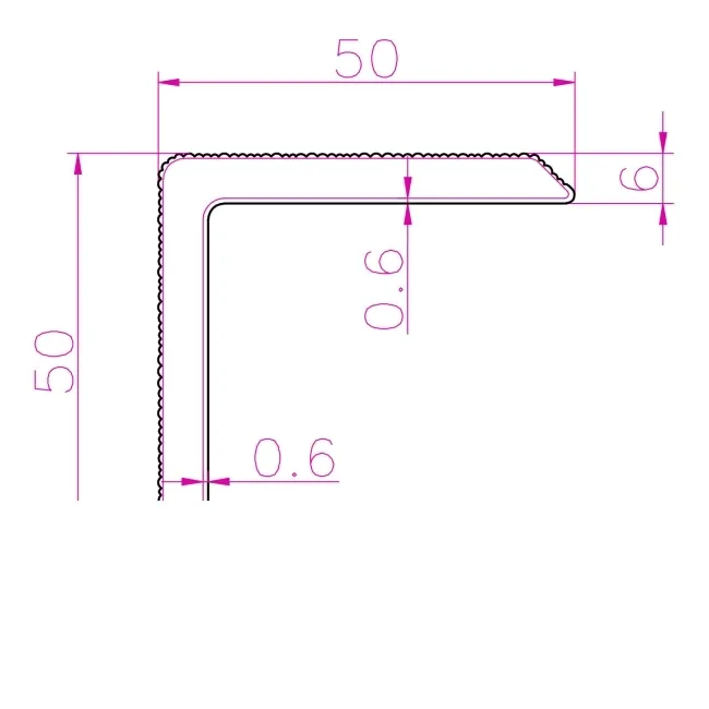 LuxeLine® Grey Textured Composite Cladding Edging Corner Trim - 2500mm