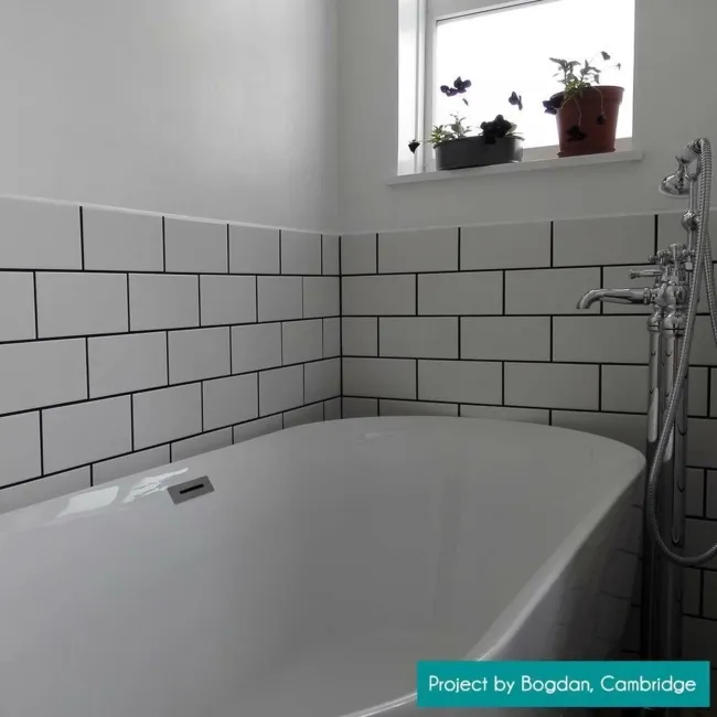Flat Ceramic Chalk Farm Matt White Metro Tiles