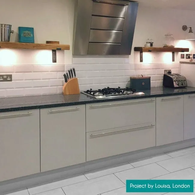 Chalk Farm White Matt Metro Tiles