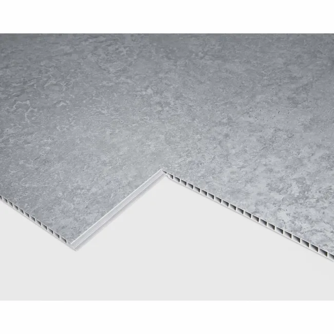 Trepanel Aqua® Matt Grey Concrete Effect PVC Shower Wall Panel