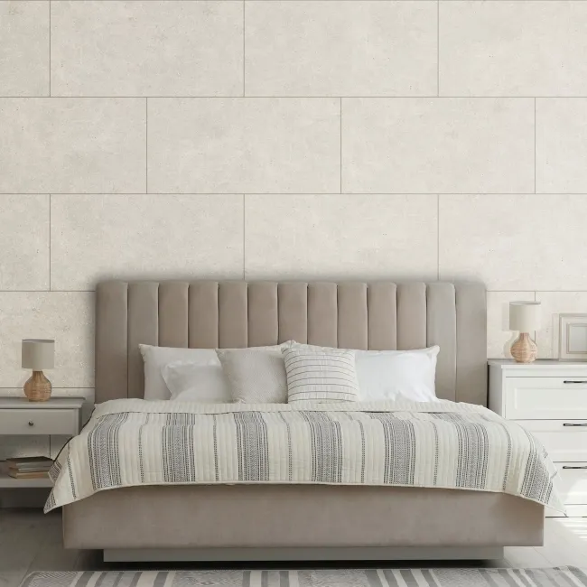 Trepanel Aqua Luxe® Bone Stone Effect Satin SPC Wall Panel 4 Pack (Covers 2.80 SQM)