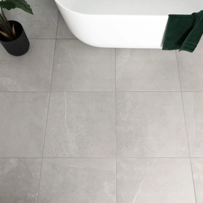Driftstone Matt Grey Anti Slip Stone Effect Wall and Floor Tiles