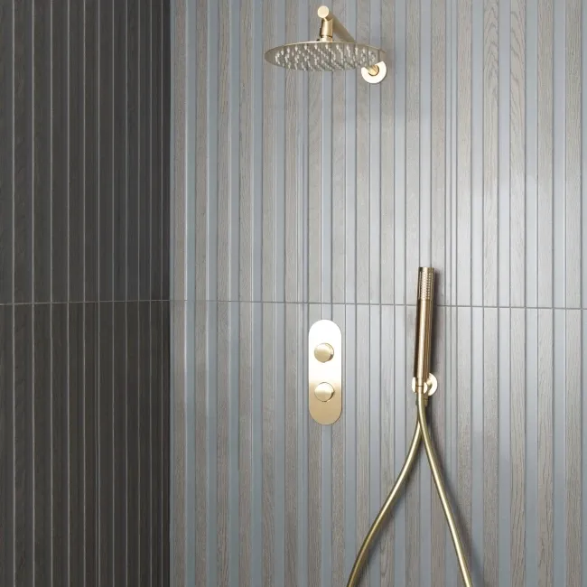 Timber Wood Brown Slat Wengue Ceramic Wall Tile