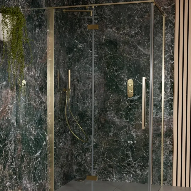 Trepanel Aqua Luxe® Green Dramatic Marble Effect Embossed Gloss SPC XXL Wall Panel