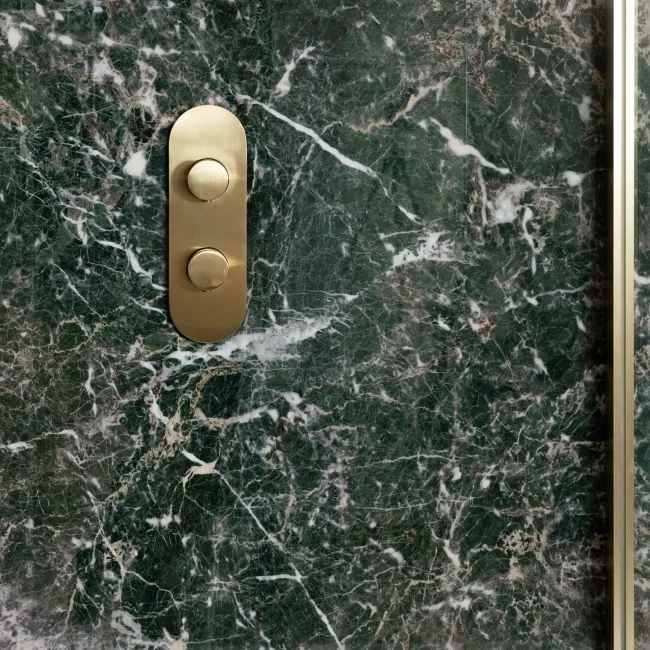 Trepanel Aqua Luxe® Green Dramatic Marble Effect Embossed Gloss SPC XXL Wall Panel