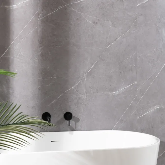 Trepanel Aqua Luxe® Grey Textured Natural Stone Effect Matt SPC XXL Wall Panel