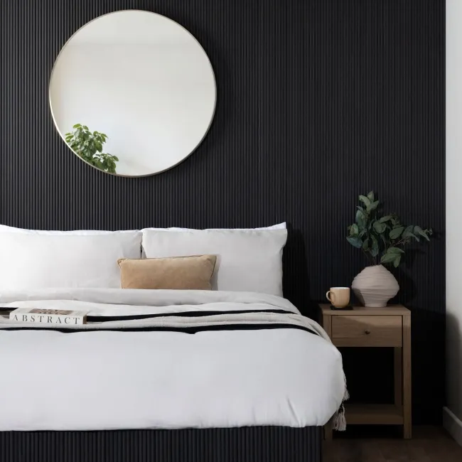 Trepanel Flex® Noir Black Flexible Wood Panels 2400x300