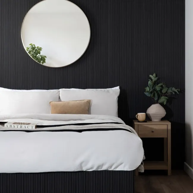 Trepanel Flex® Noir Black Flexible Wood Panels 2400x300