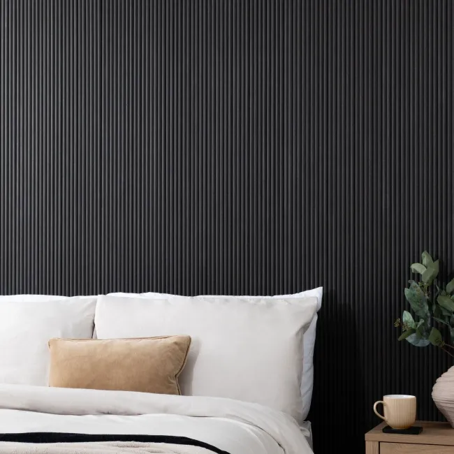 Trepanel Flex® Noir Black Flexible Wood Panels 2400x300