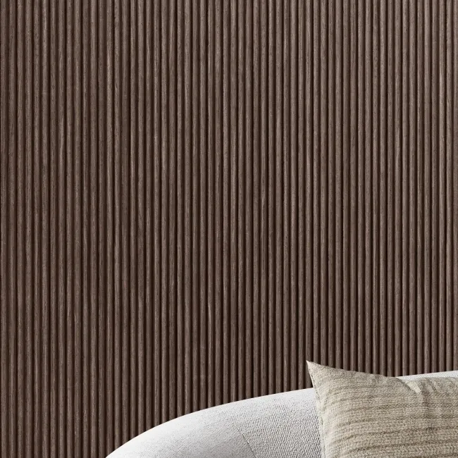 Trepanel Flex® Walnut Brown Flexible Wood Panels 2400x300