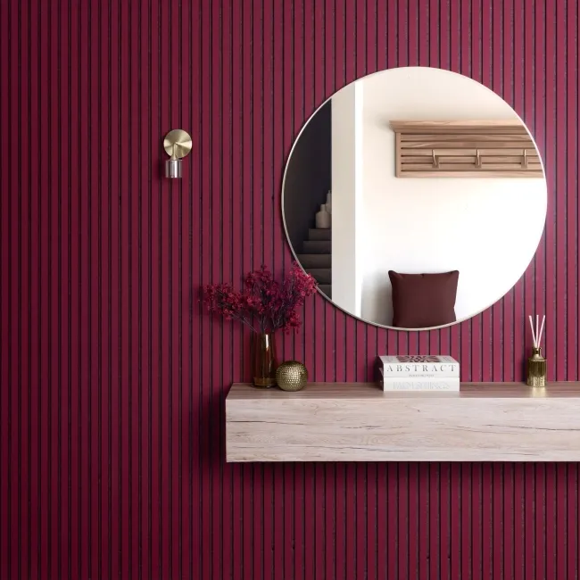 Trepanel® Windsor Wine Red Matt Acoustic Wall Panels