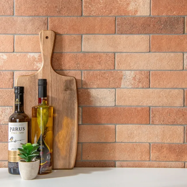 Tuscany Red Brick Effect Matt Wall and Floor Tiles 235x62