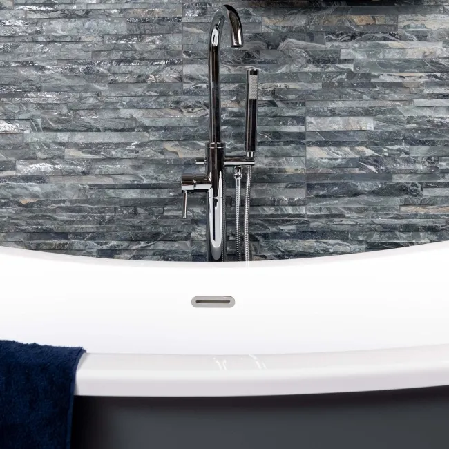 Valentina Oceanic Blue Splitface Effect Wall Tiles