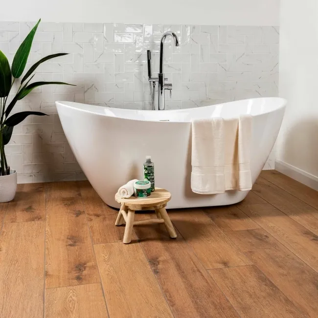 Vena Biana White Mini Bumpy Gloss Marble Effect Metro Wall Tiles