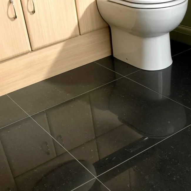 Lounge Polished Black Stone Effect 600x600 Wall And Floor Tiles