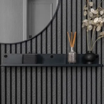 Trepanel Customise® Black Shelf 759mm inc Black Screws