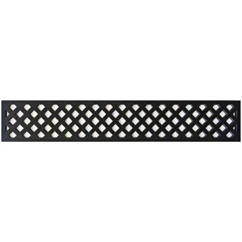 LuxeLine® Composite Classic Straight Top Fence Screen - Lattice Design
