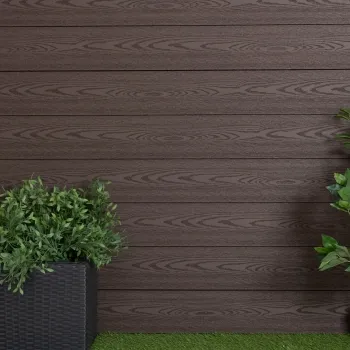 LuxeLine Composite Classic Fence Slats 180cm - Walnut (Pack of 2)