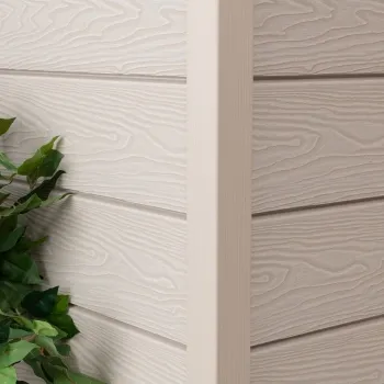 LuxeLine® Beige Textured Composite Cladding Edging Corner Trim - 2500mm