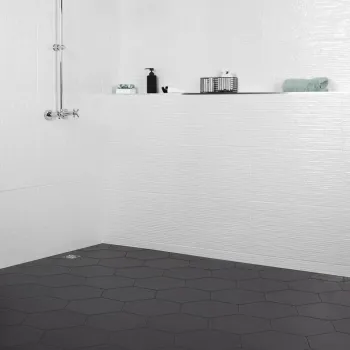 Black Hexagon Tiles