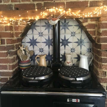 Cinders® Lux Star Azure Layer Tech Pattern Tiles