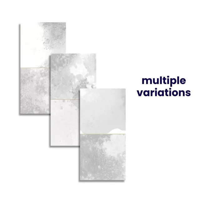 Raku Square Silver Grey Rustic Gloss Wall Tiles