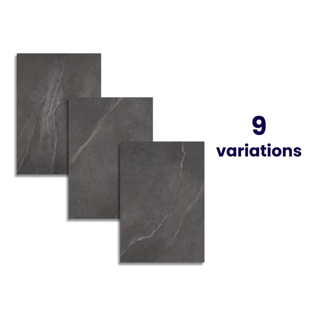 Nuova Anthracite Stone Effect Matt Porcelain Outdoor Slab Tile