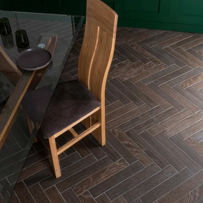 Bonsai Umber Wood Effect Porcelain Floor Tiles