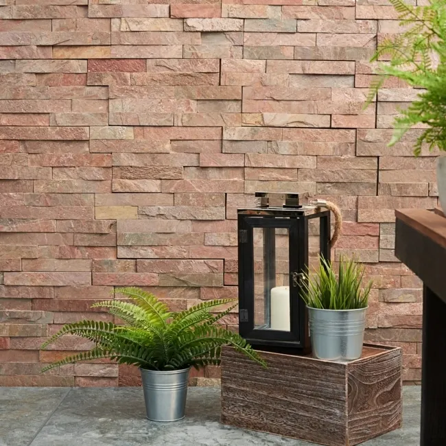 Ledgestone Copper Brown Split Face Slate 300x150 Tiles