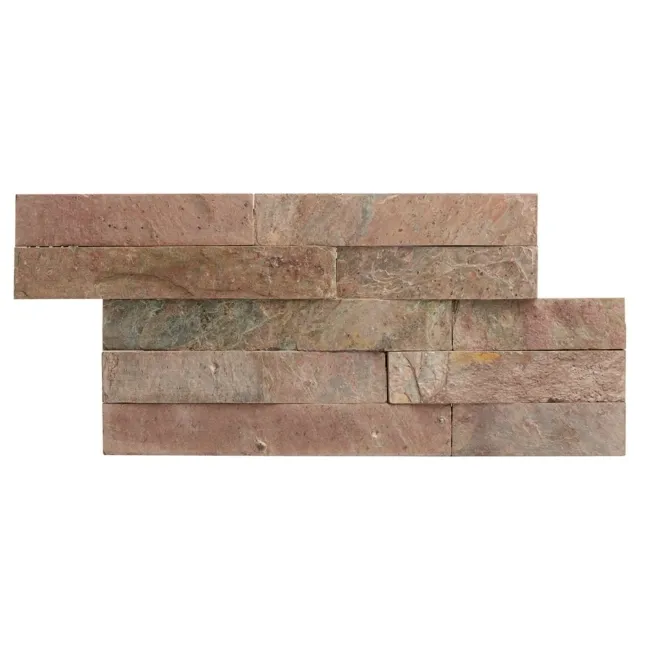 Ledgestone Copper Brown Split Face Slate 300x150 Tiles