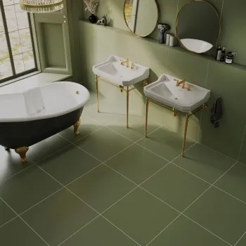 Sorbet Green Matt 598x598 Wall and Floor Tiles