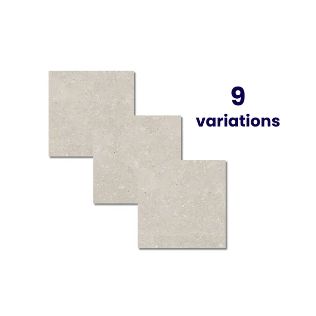 Stoneart Cream Stone Effect Matt Porcelain Outdoor Slab Tile