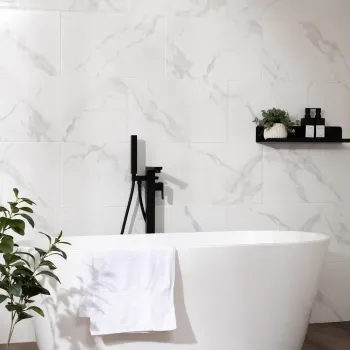 Carrara Grey Marble Effect Tiles