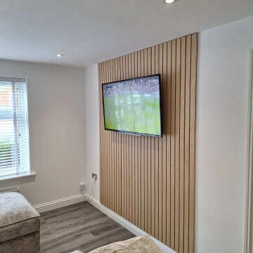 Trepanel® Oak Wide Slat Acoustic Wood Wall Panels