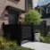 LuxeLine® Dark Grey Garden Gate 750x900mm - Standard Handle