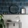 Hope Blue Gloss Brick Effect Wall Tiles