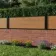 LuxeLine® Teak Composite Fence Panel with Aluminium Post