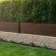 LuxeLine® Walnut Composite Fence Panel with Aluminium Post